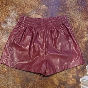 Women's Burgundy  Shorts